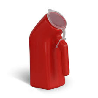 1000 ML Portable and durable Urine Pot with Cap | Polypropylene Safe Medical Grade Plastic Pee Collector for Male, Female & Bedridden Adults