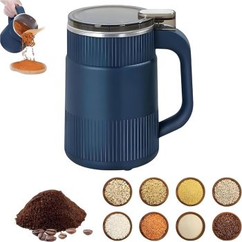 Electric Crushing Machine, Small Multifunctional Grinder, multi Blades Fine Powder Spice Mill, Stainless Steel 304, for Herbs, Coffee, Nuts, Grains