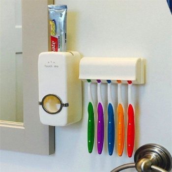 Automatic Toothpaste Dispenser Toothpaste Tooth Brush Holder Touch Set
