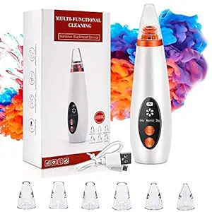 Multi-function Blackhead Remover Electric Derma suction Machine | USB Rechargeable Acne Pimple Pore Cleaner Vacuum tool Facial Cleanser Device for Nose & Skin Care