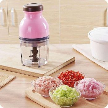 Capsule chopper 220V Food Chopper/Mini Food Processor Capsule Cutter/Multi Purpose Vegetable Fruit Blender Mixer Food Crusher Meat Grinder Mixer | Vegetable Cutter & juicer (1Pcs) (Multicolor) 200 Watt