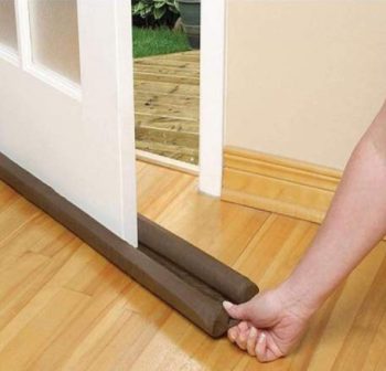 Door Bottom Sealing Strip Guard for Home | Door Stoppers | Door Seal | Door Closers | Sound-Proof Reduce Noise Energy Saving Weather Stripping | Waterproof - Brown, (36 inch) (Pack of 1)