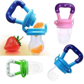 Baby Fruit Feeder Pacifier | Nibbler for Baby | Silicone Fruit and Juice Feeder | Teether for Baby | Kids Nipple Pacifier for Fruits