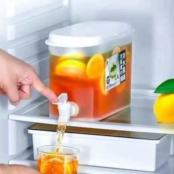 Beverage Container - Refrigerator Juice Container, Beverage Water Dispenser | Beverage Dispenser Cold Drink Container, Lemonade Dispenser for Milk Home Kitchen Iced Tea Camping Brand: Generic