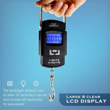 Portable Digital LED Screen Luggage Weighing Scale, 50 kg/110 Lb For Multi-Purpose Use.