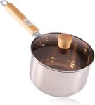 Stainless steel milk pan with handle 14 cm (1.5 Liter Capacity)