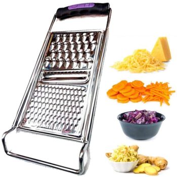 Stainless Steel fruits planer and Multi-Function| Potato Grater Kitchen Utensils Peel Cutter| Ideal for Vegetables Fruits Orange Chocolate Nuts Ginger,