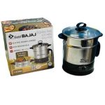 Bajaj 1.9 Litre Multicooker Electric Multi cooker with stream| 950 Watts Kettle With Stainless Steel Body | Auto Shut Off