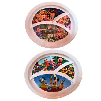 Daimond Melamine Baby Plate