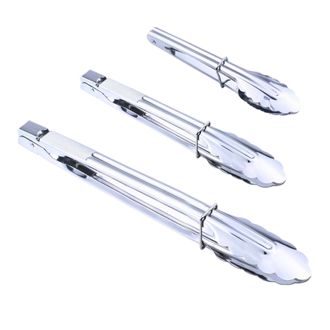 Stainless Steel Kitchen Tongs Set Metal Cooking Tongs (7 9 12 Inch 3 Pieces)