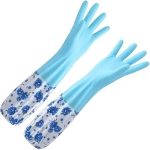 kitchen Hand Gloves Safety Kitchen for Dish-Washing, Cleaning, Gardening, Laundry and Sanitation and Lab Work (1 Pair)